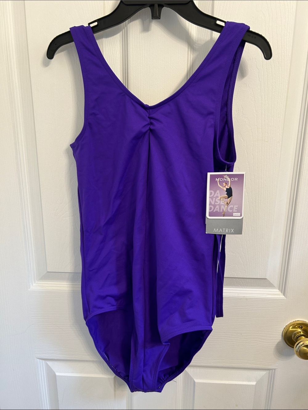 Matix Purple V-Back Dance Bodysuit